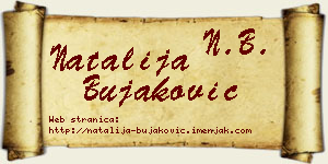 Natalija Bujaković vizit kartica